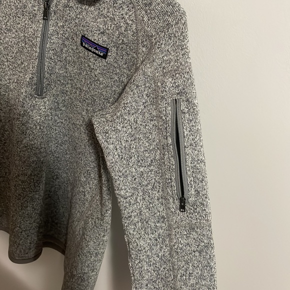 Patagonia Better Sweater 1/4 Zip Fleece Pullover in Birch White Size Small - Picture 4 of 4